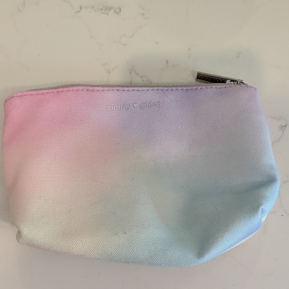 Pastel rainbow pencil case makeup bag